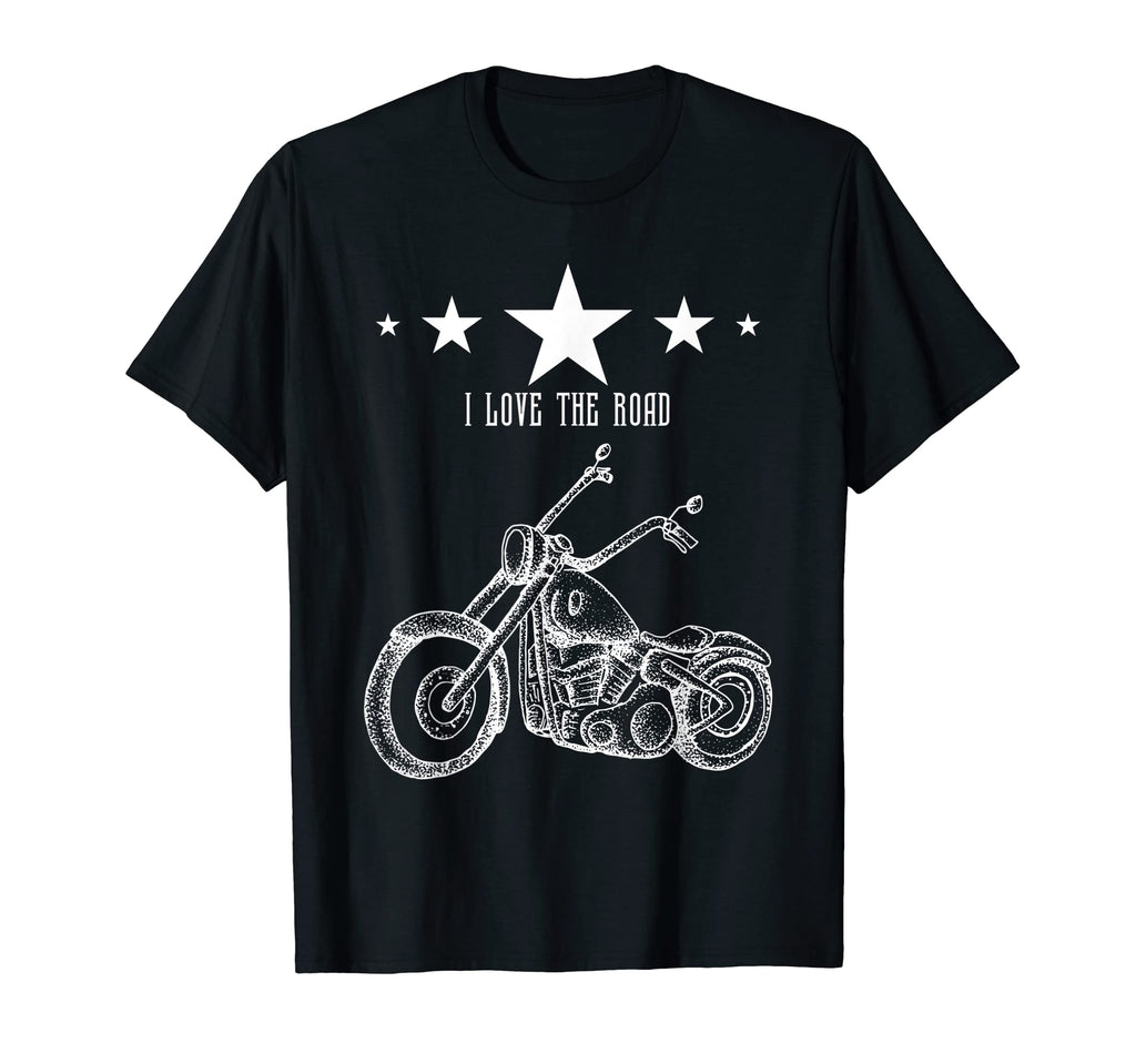 I Love Road Motorcycle Car Motorcycling T-Shirt - Aesthetic Graphic Unisex - T-Shirt, Sweatshirt, Hoodie