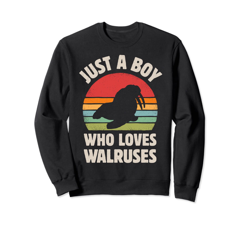 Walrus Just Who Loves Sea Animals Sweatshirt - Custom Art Print Unisex - T-Shirt, Sweatshirt, Hoodie