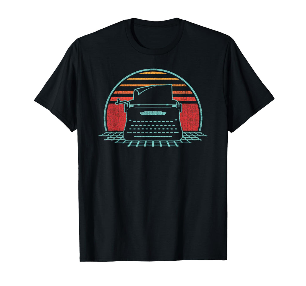 Writer Author Typewriter 80S Gift T-Shirt - Custom Art Print Unisex - T-Shirt, Sweatshirt, Hoodie