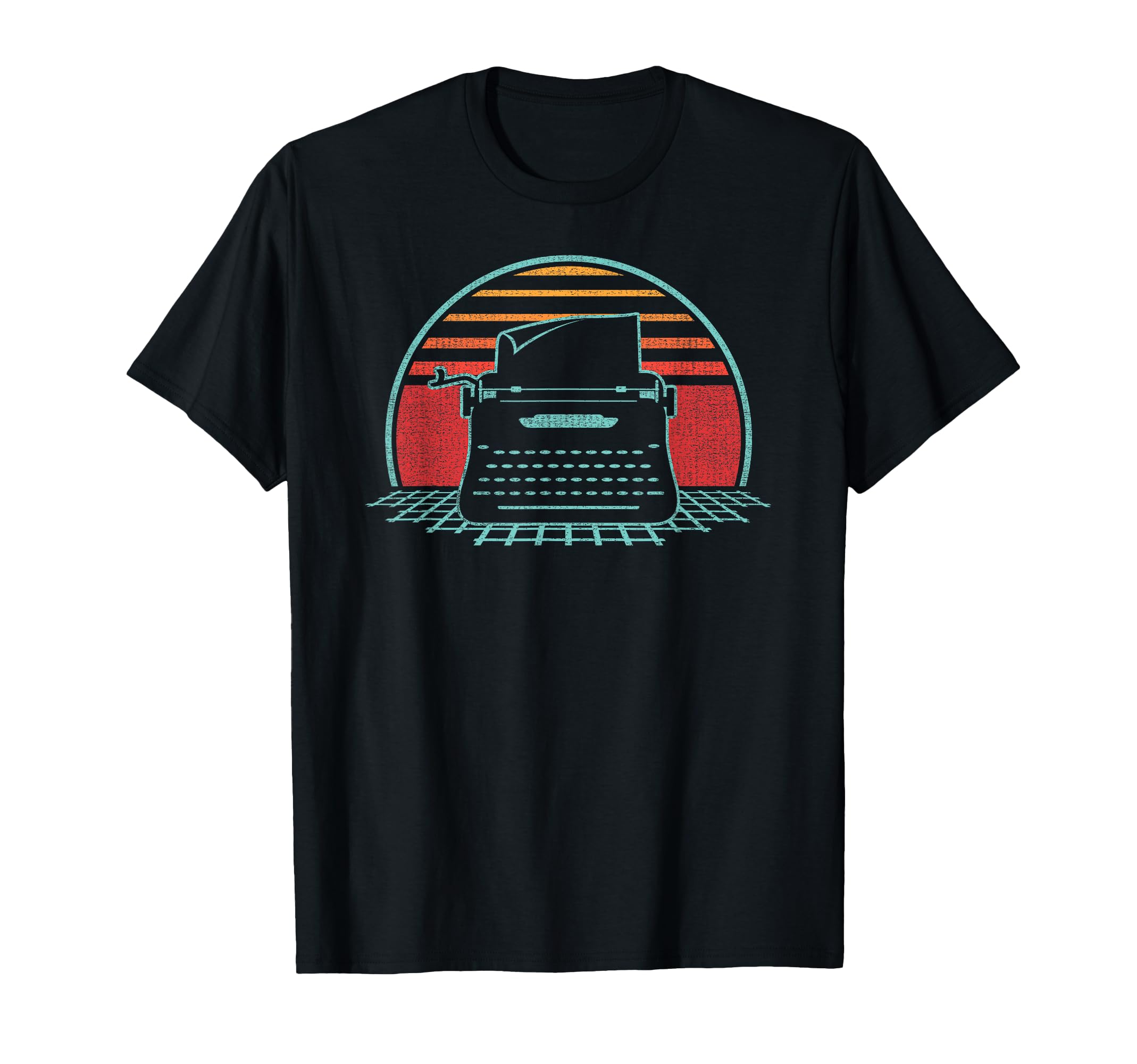 Writer Author Typewriter 80S Gift T-Shirt - Custom Art Print Unisex - T-Shirt, Sweatshirt, Hoodie