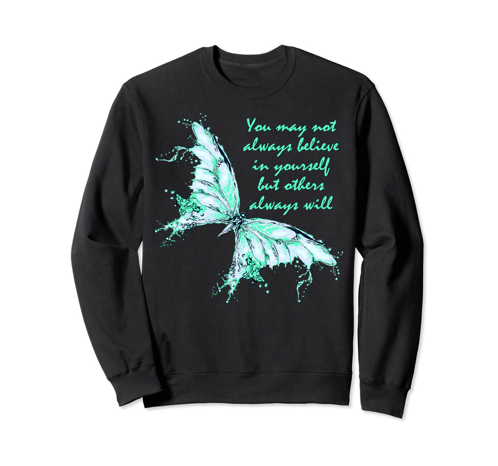 Mint Green Butterfly Mental Sweatshirt - Streetwear Style for Adults - T-Shirt, Sweatshirt, Hoodie