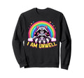 Raccoon I Am Unwell Rainbow Anxiety Sweatshirt - Unique Graphic for Adults - T-Shirt, Sweatshirt, Hoodie