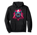 Cat Vaporwave Retrowave Aesthetic Hoodie - Casual Everyday Wear for Adults - T-Shirt, Sweatshirt, Hoodie
