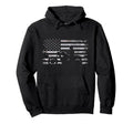American Flag Motorcycle Motorcycle Hoodie - Novelty Apparel Unisex - T-Shirt, Sweatshirt, Hoodie