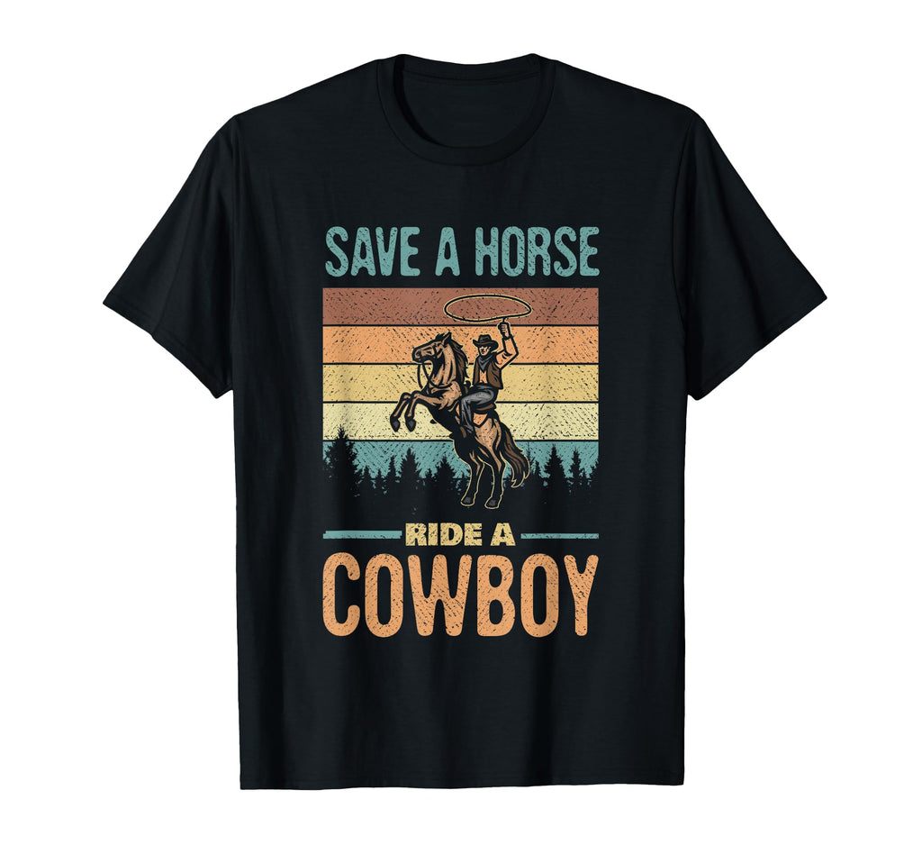 Save Horse Ride Cowboy Cowgirl Southern T-Shirt - Minimalist Print Unisex - T-Shirt, Sweatshirt, Hoodie