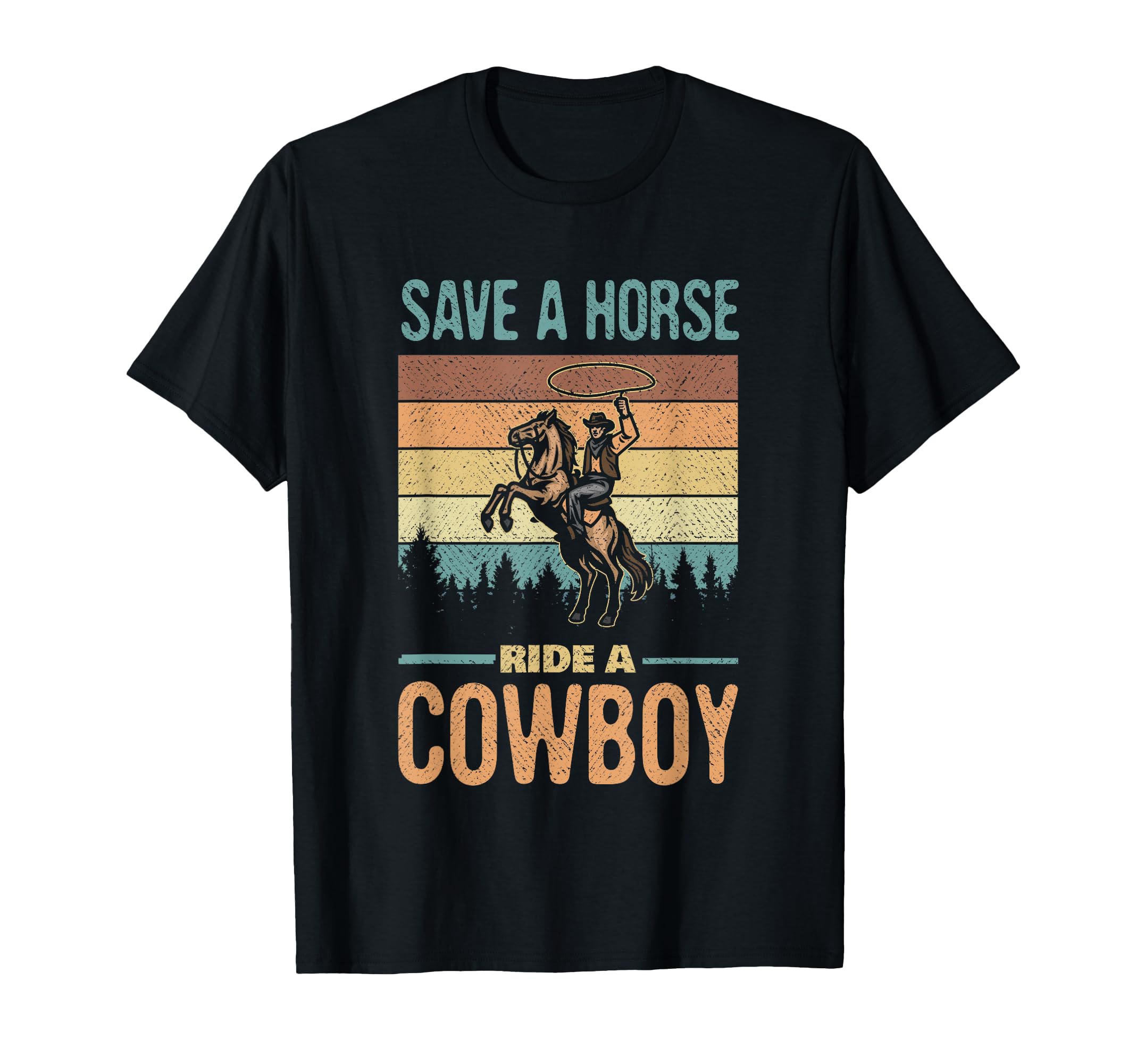 Save Horse Ride Cowboy Cowgirl Southern T-Shirt - Minimalist Print Unisex - T-Shirt, Sweatshirt, Hoodie