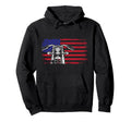 Motorcycle Biker American Flag Hoodie - Casual Everyday Wear for Adults - T-Shirt, Sweatshirt, Hoodie