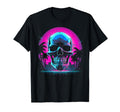 Skull Vaporwave Retrowave Aesthetic T-Shirt - Streetwear Style for Adults - T-Shirt, Sweatshirt, Hoodie