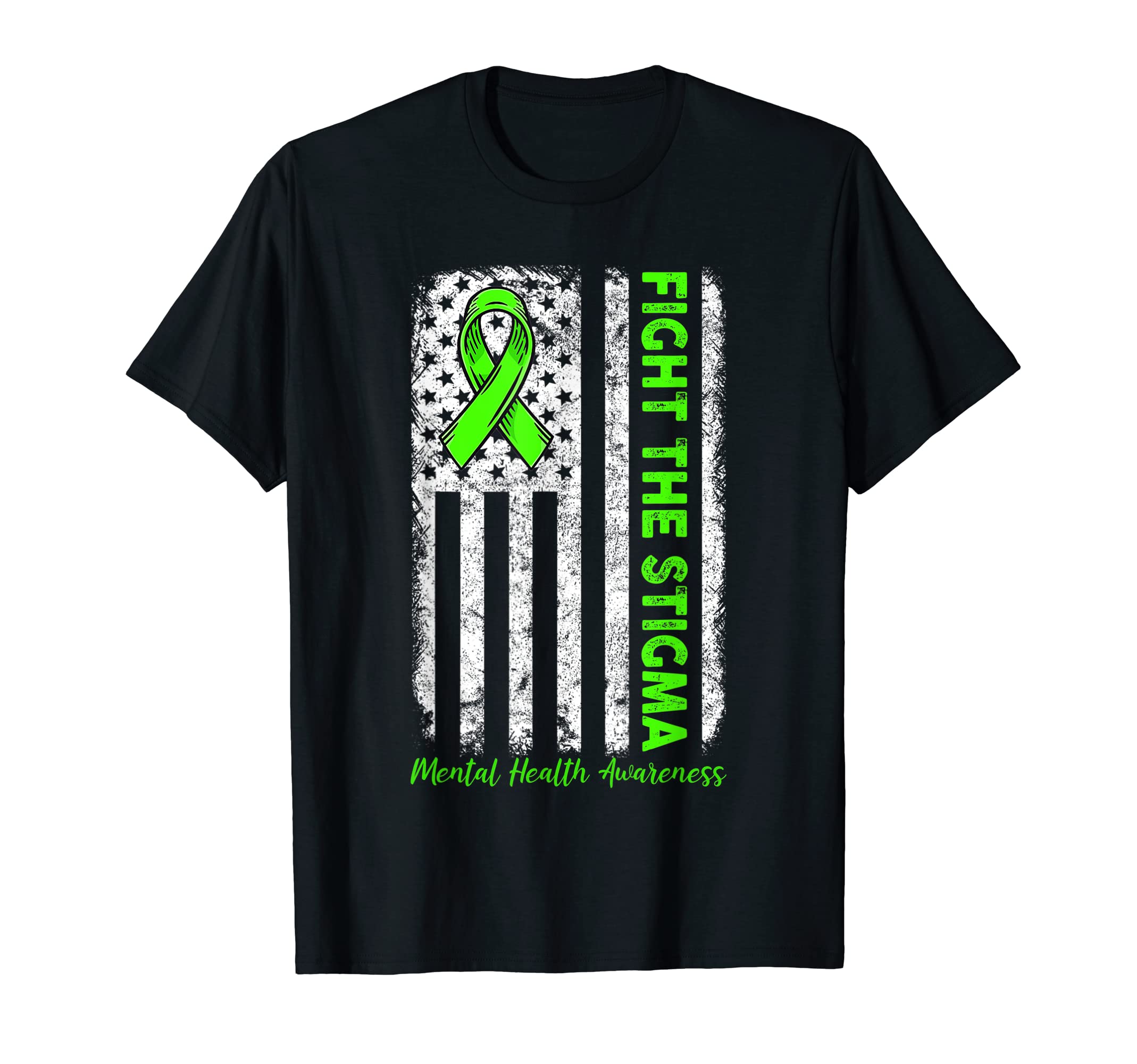 Fight Stigma Mental Health Matters T-Shirt - Unique Graphic Men Women - T-Shirt, Sweatshirt, Hoodie