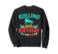Rolling Into Birthday Roller Skating Sweatshirt - Streetwear Style Unisex - T-Shirt, Sweatshirt, Hoodie