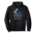 Give Cancer Boot Western Horse Riding Hoodie - Graphic Print for Adults - T-Shirt, Sweatshirt, Hoodie