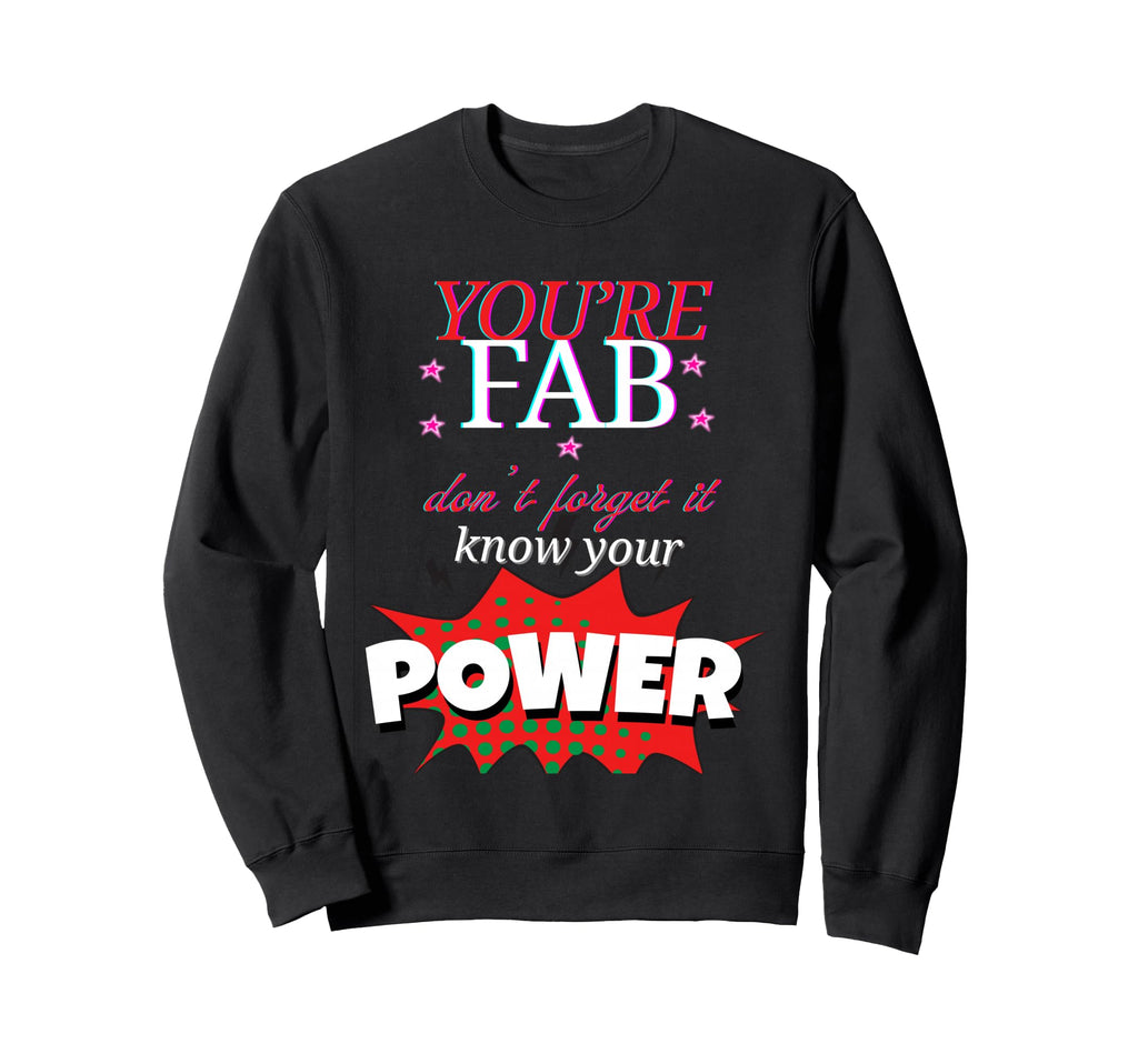 Empowering Neon Typography Sweatshirt - Unique Graphic for Adults - T-Shirt, Sweatshirt, Hoodie
