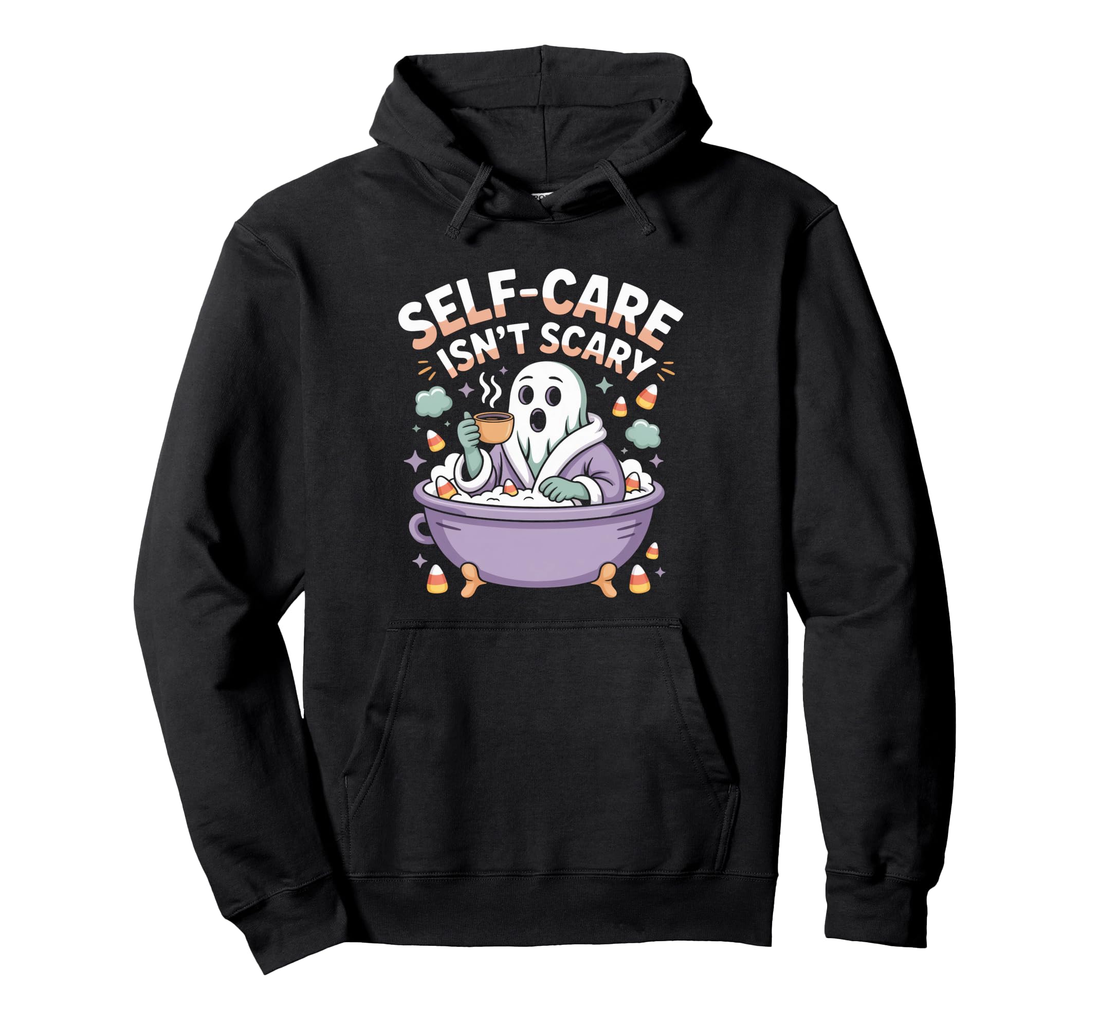 Self Care Isnt Scary Halloween Hoodie - Novelty Apparel Men Women - T-Shirt, Sweatshirt, Hoodie