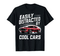 Muscle Car Easily Distracted Cars T-Shirt - Aesthetic Graphic Men Women - T-Shirt, Sweatshirt, Hoodie