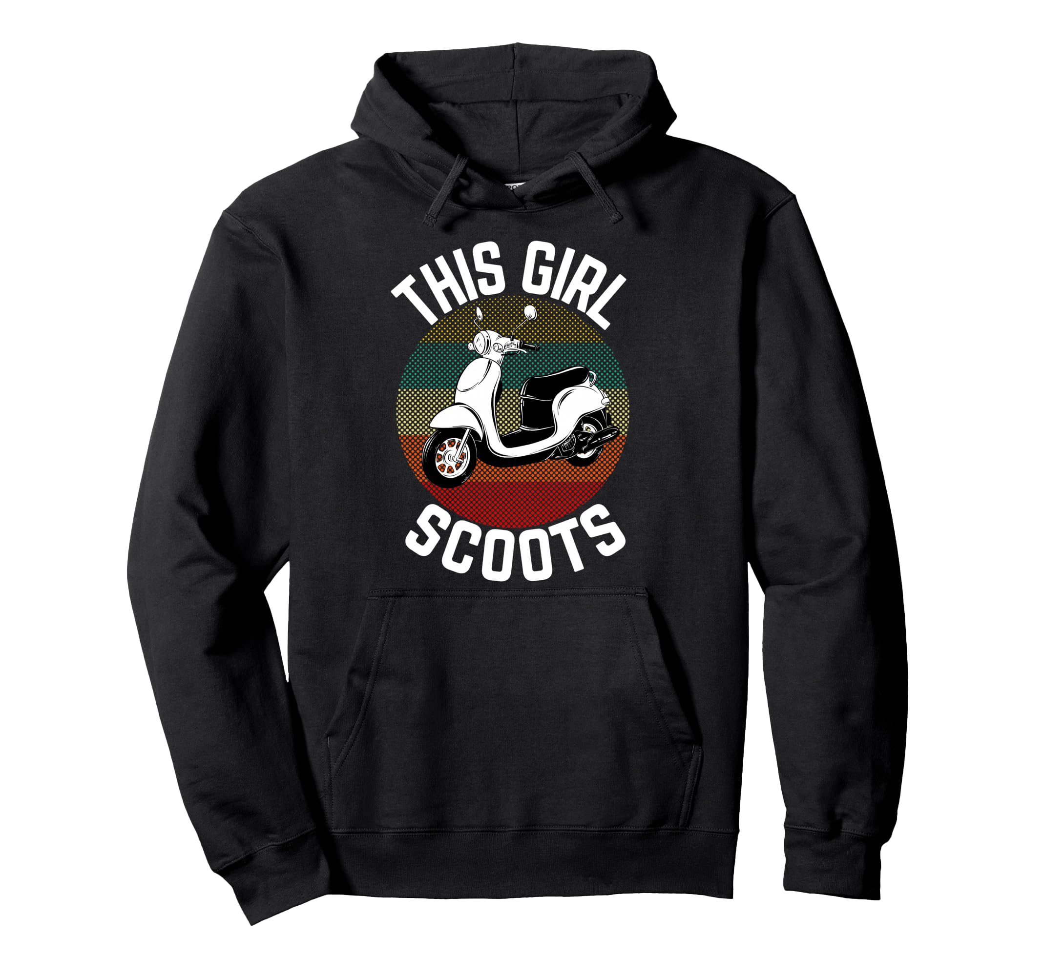 Scooter Gang Moped Motorcycle 2 Wheel Hoodie - Minimalist Print Men Women - T-Shirt, Sweatshirt, Hoodie
