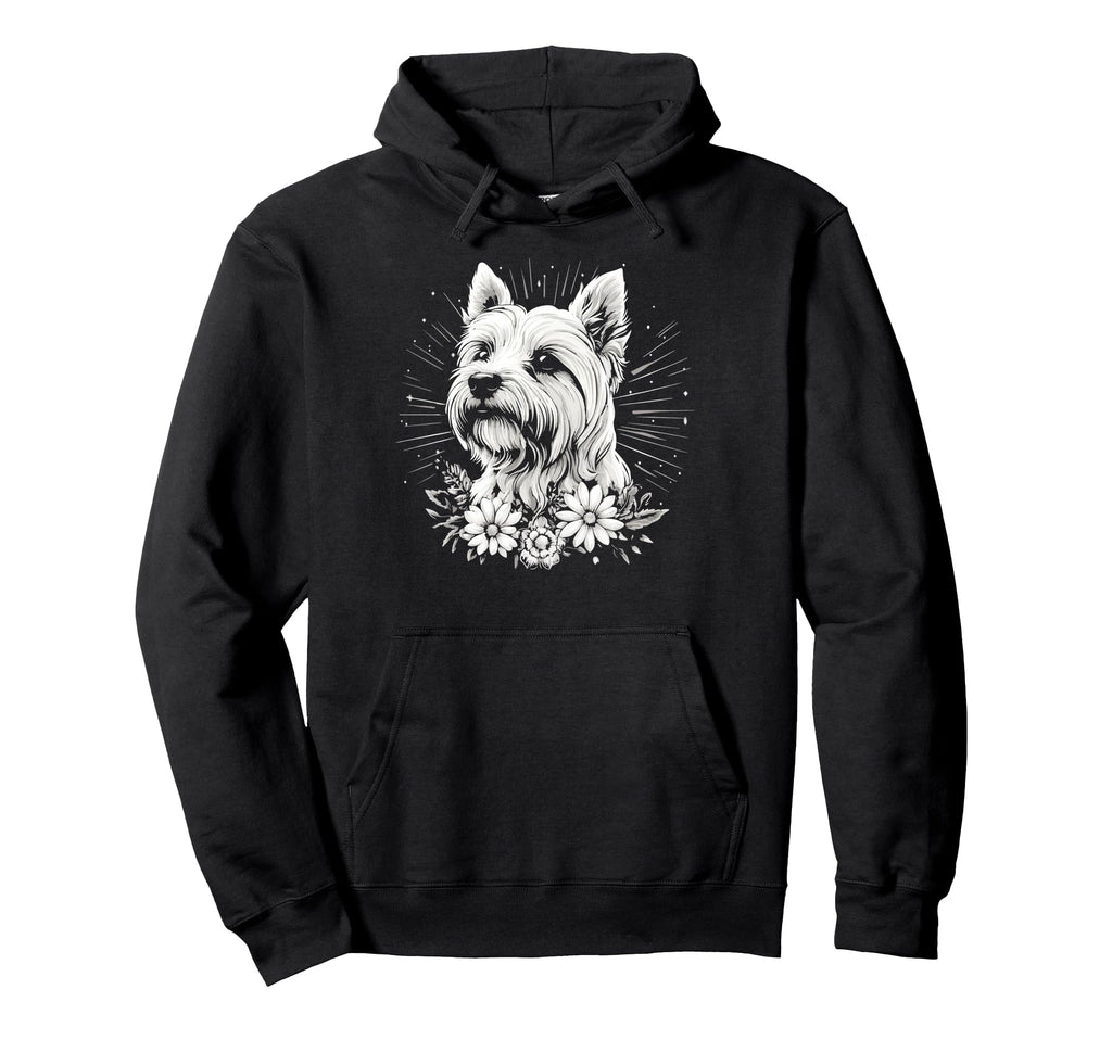 Tattoo West Highland White Terrier Hoodie - Aesthetic Graphic Men Women - T-Shirt, Sweatshirt, Hoodie