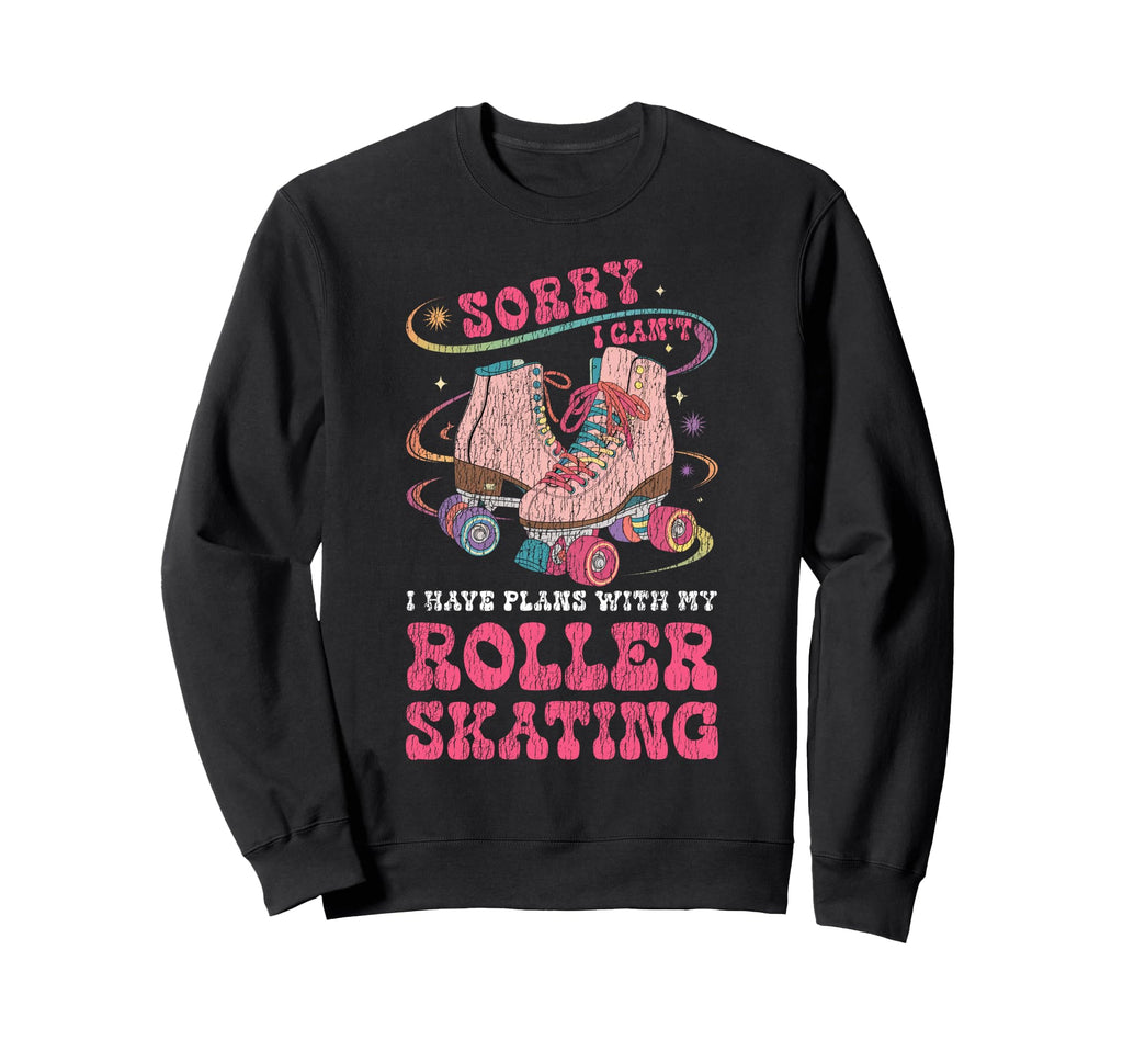 Roller Skating Skate 1970S Sorry I Sweatshirt - Trendy Graphic Men Women - T-Shirt, Sweatshirt, Hoodie