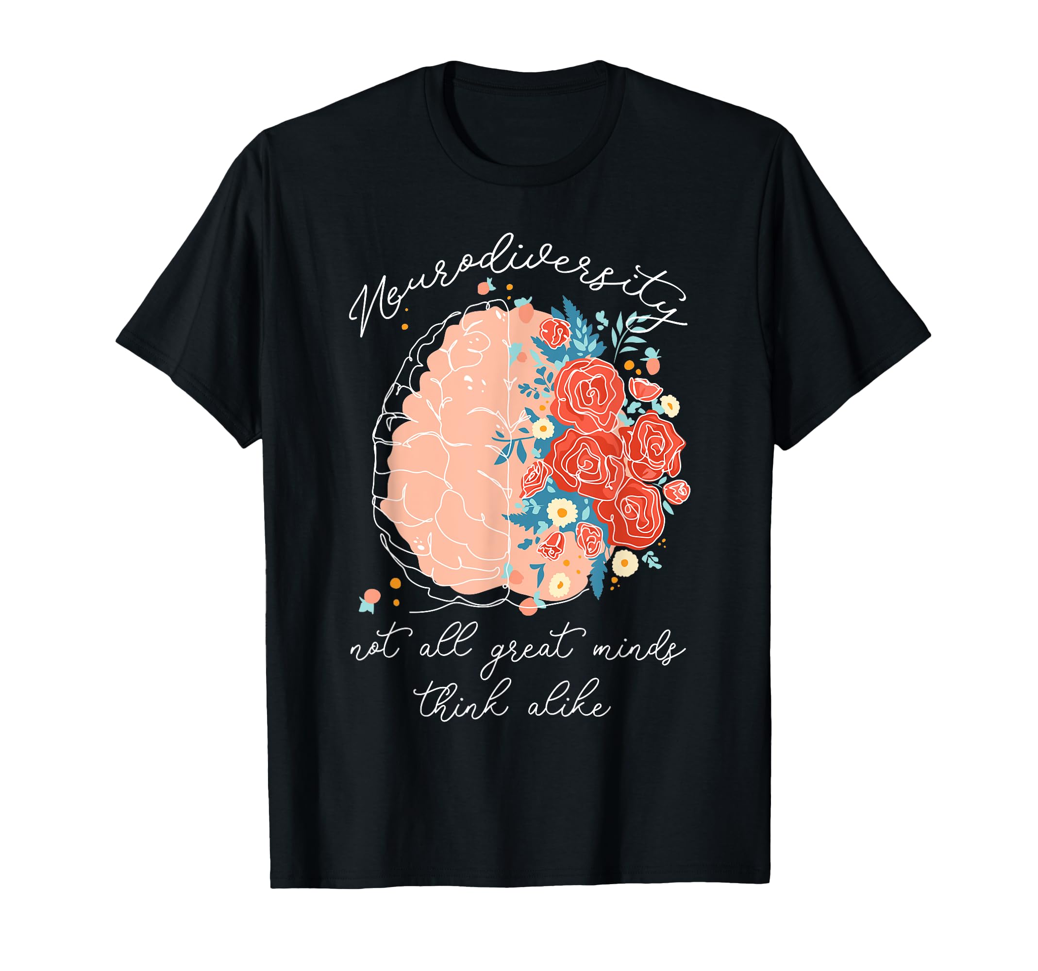 Not All Great Minds Think Alike Brain T-Shirt - Minimalist Print Unisex - T-Shirt, Sweatshirt, Hoodie