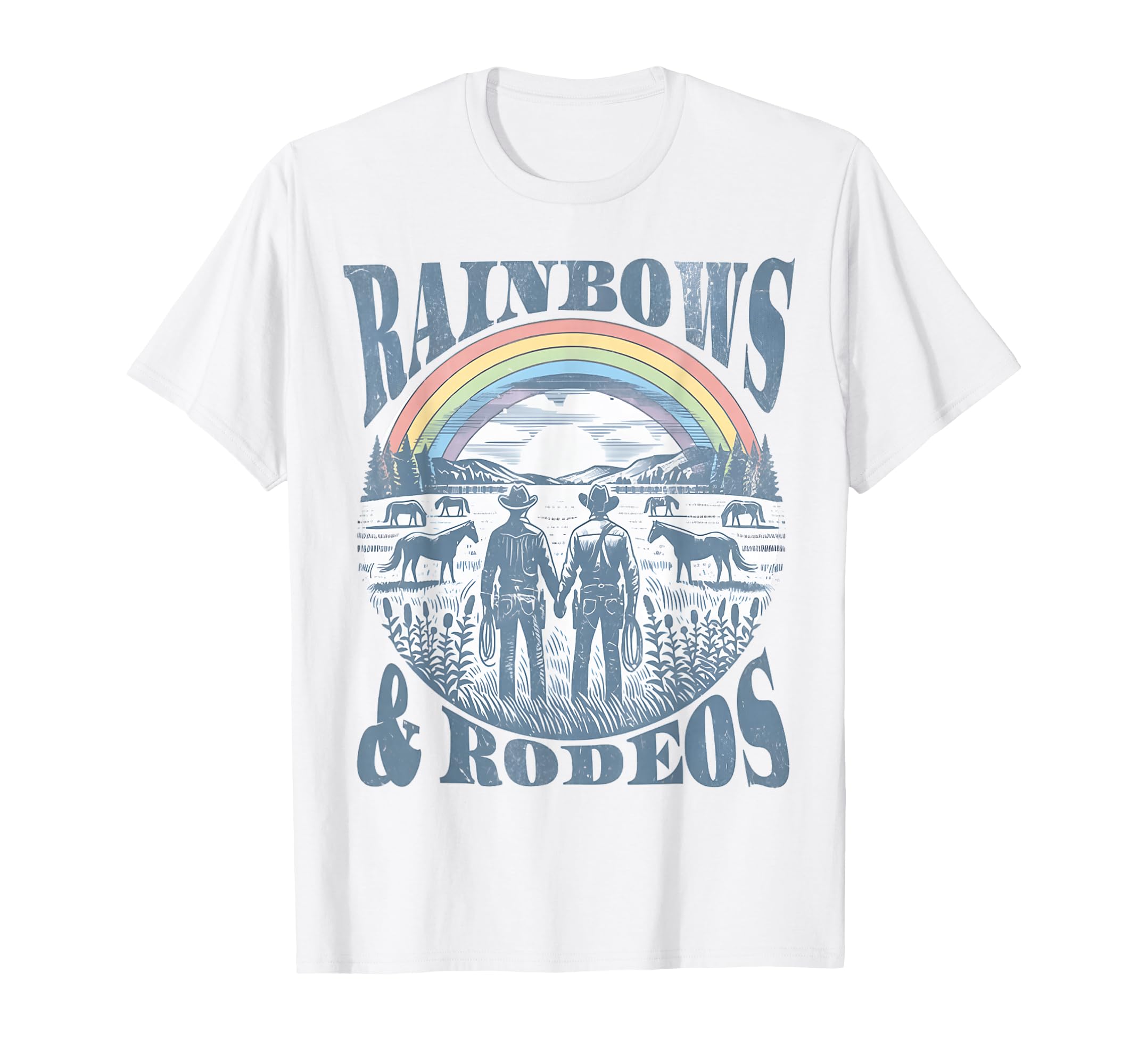 Gay Cowboy Glbt Hoodie - Graphic Print Unisex - T-Shirt, Sweatshirt, Hoodie