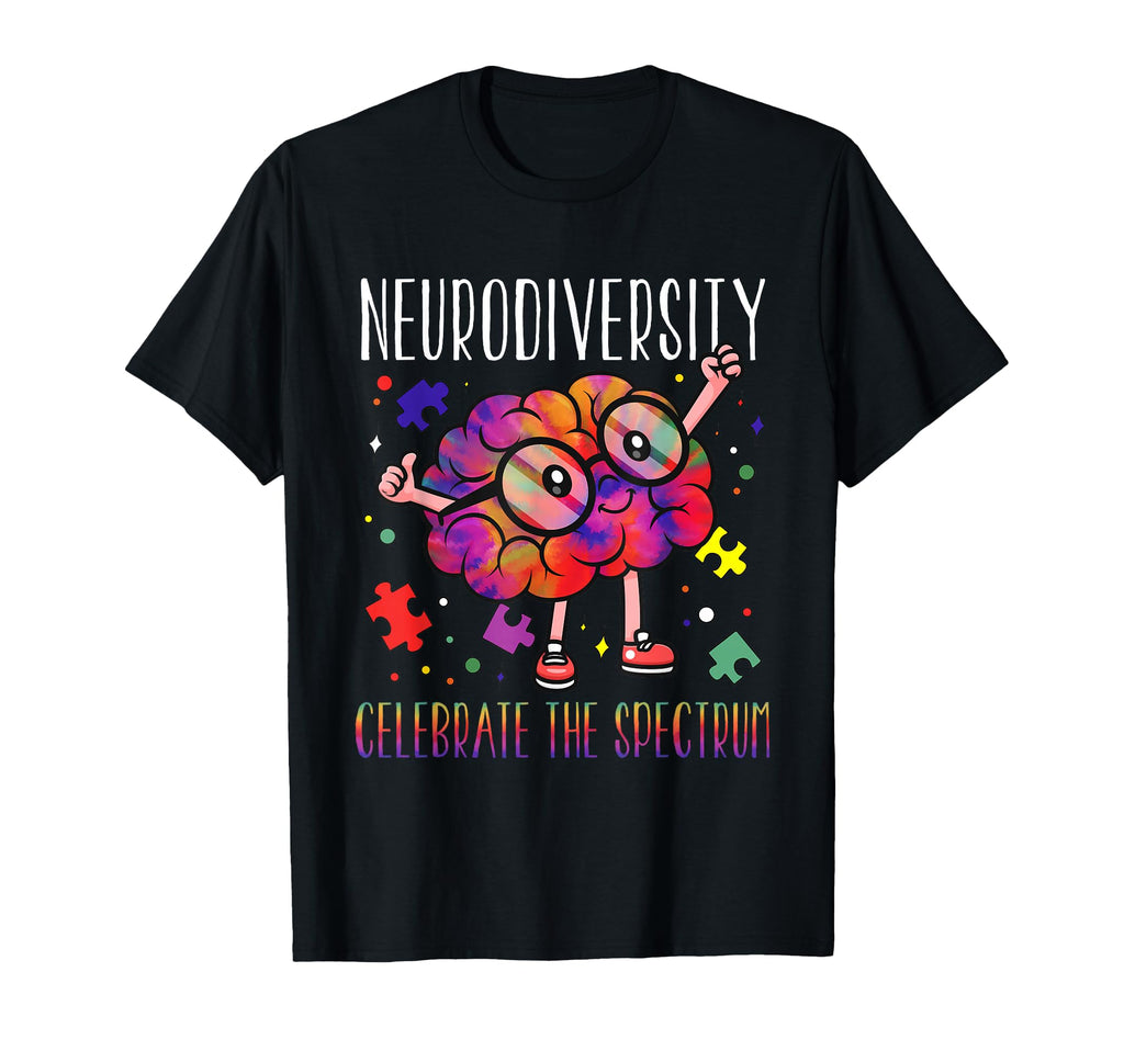 Neurodiversity Brain Asd Adhd Autism T-Shirt - Graphic Print for Adults - T-Shirt, Sweatshirt, Hoodie