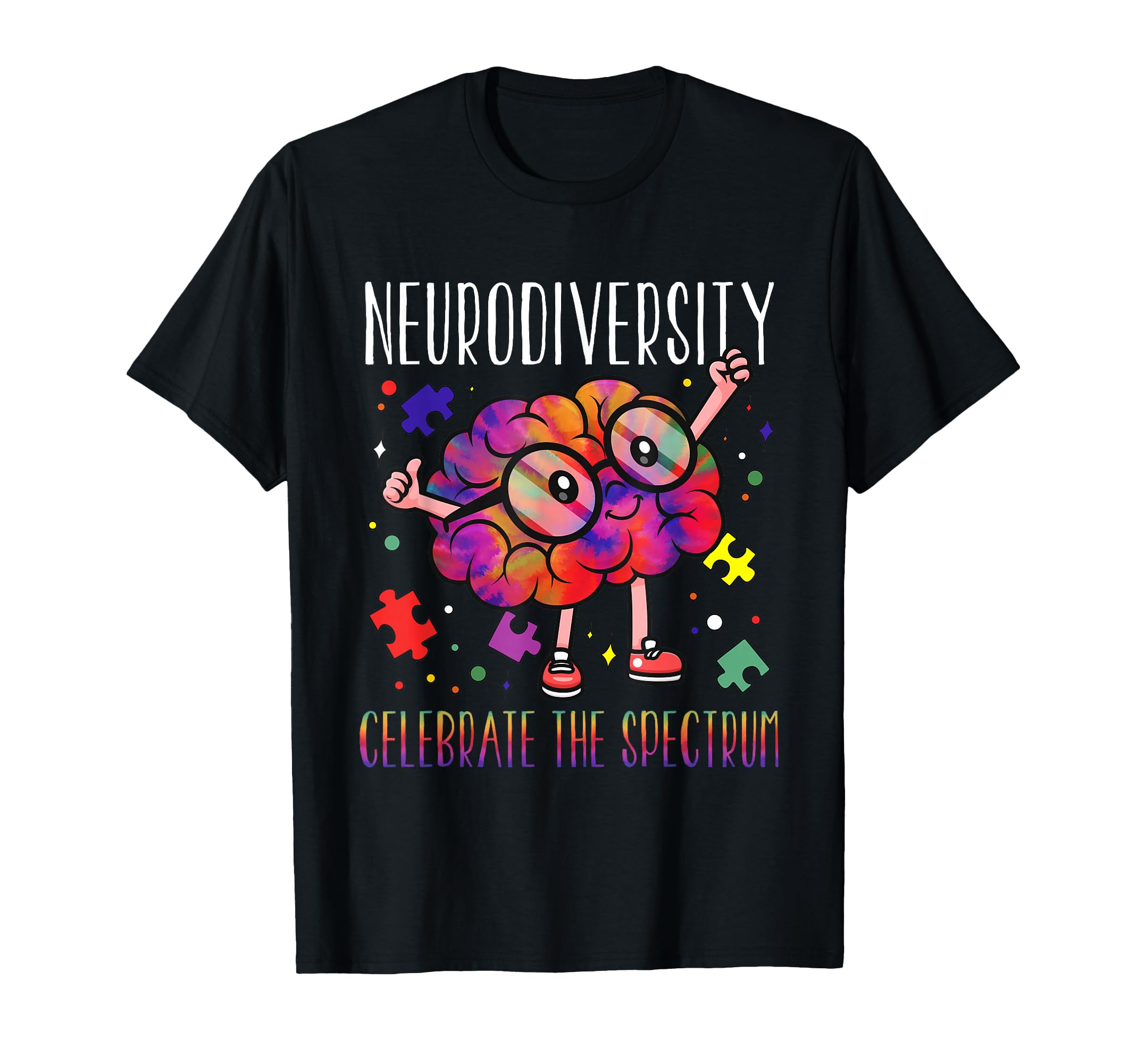 Neurodiversity Brain Asd Adhd Autism T-Shirt - Graphic Print for Adults - T-Shirt, Sweatshirt, Hoodie
