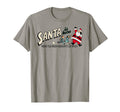Postcard Santa Is Here T-Shirt - Custom Art Print for Adults - T-Shirt, Sweatshirt, Hoodie