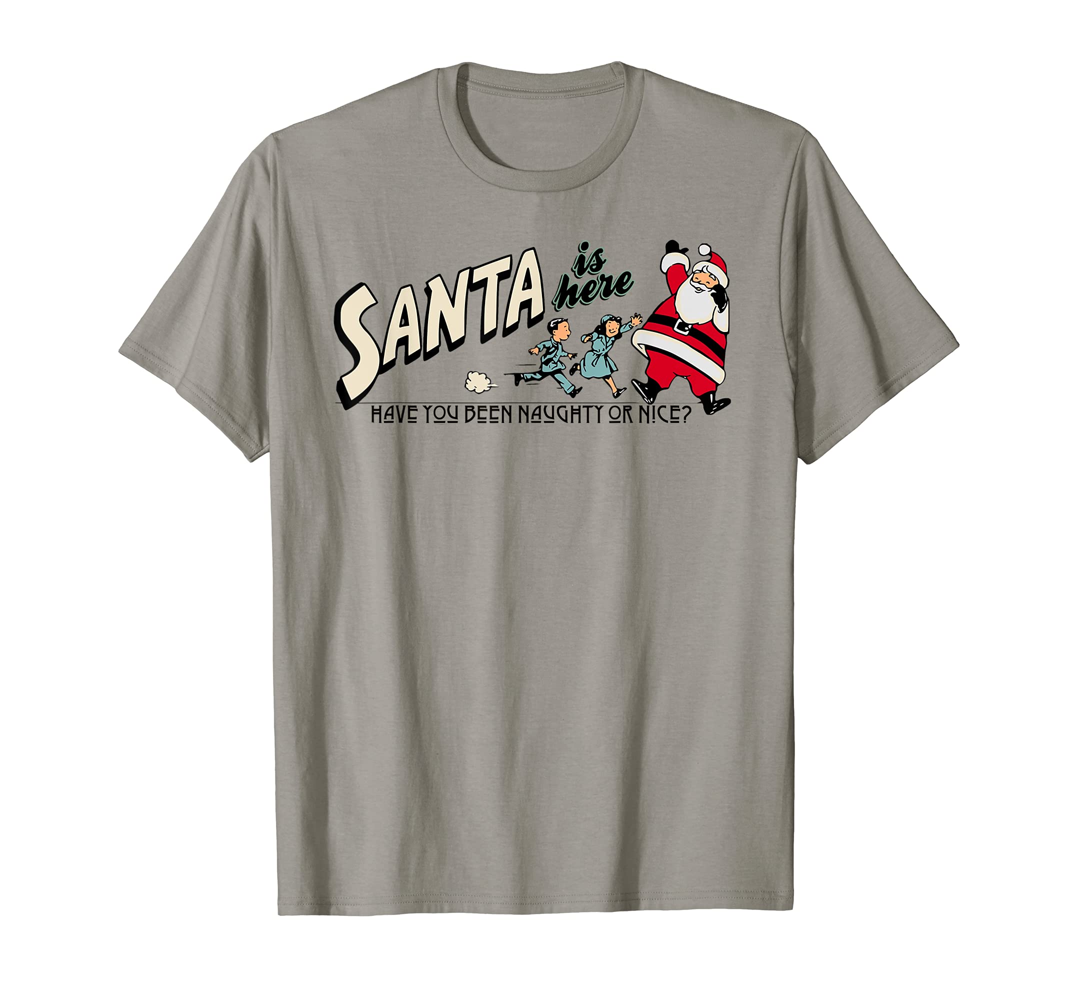 Postcard Santa Is Here T-Shirt - Custom Art Print for Adults - T-Shirt, Sweatshirt, Hoodie