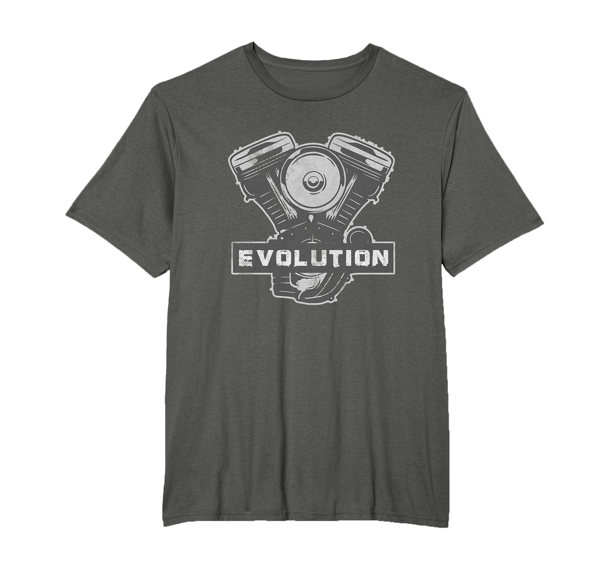 Biker Evolution V2 Engine Motorcycle T-Shirt - Novelty Apparel for Adults - T-Shirt, Sweatshirt, Hoodie