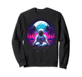 Synthwave Astronaut Cyberpunk 80S Sweatshirt - Aesthetic Graphic Men Women - T-Shirt, Sweatshirt, Hoodie