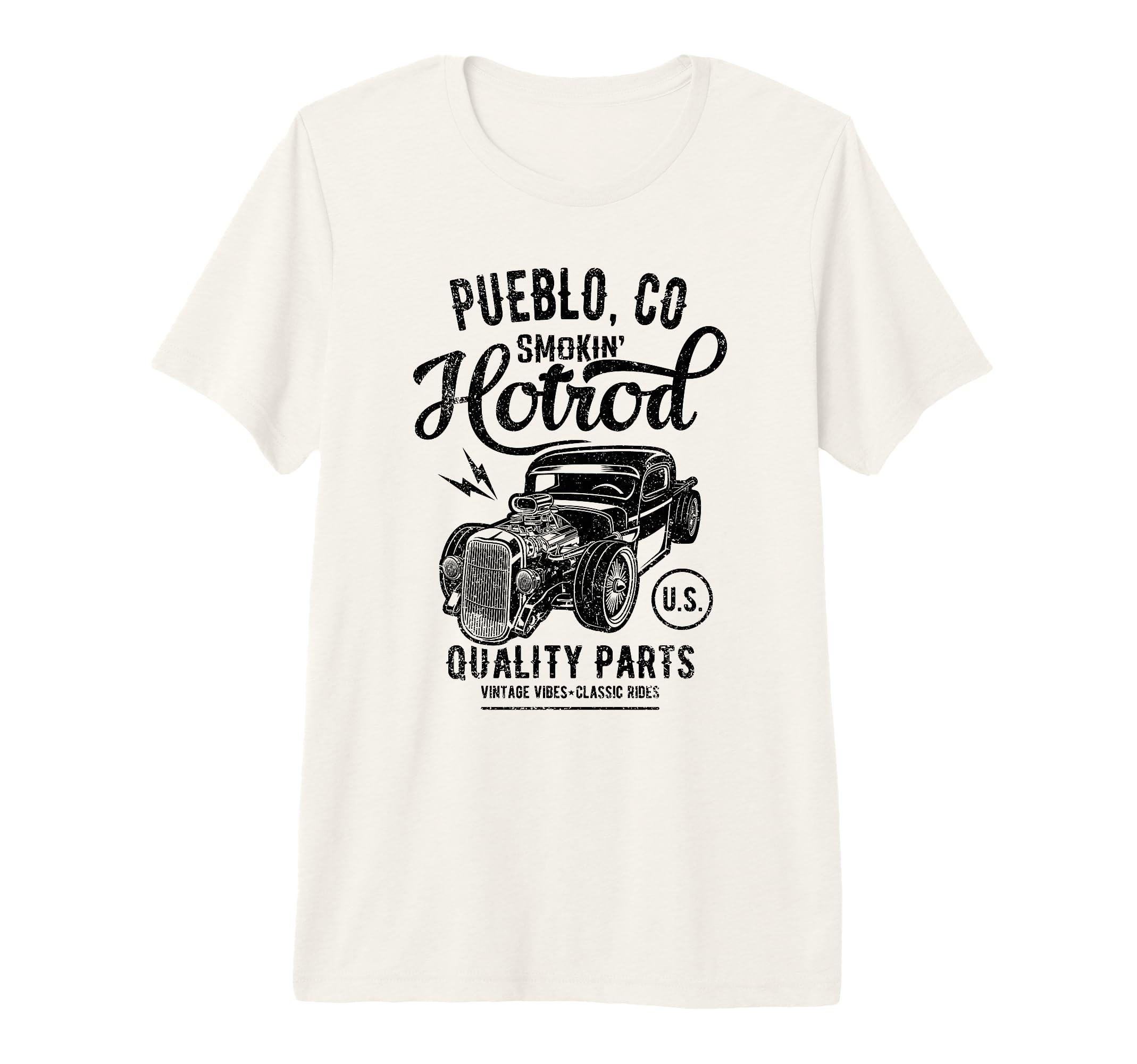Pueblo Colorado Usa Hotrod Car T-Shirt - Custom Art Print for Adults - T-Shirt, Sweatshirt, Hoodie