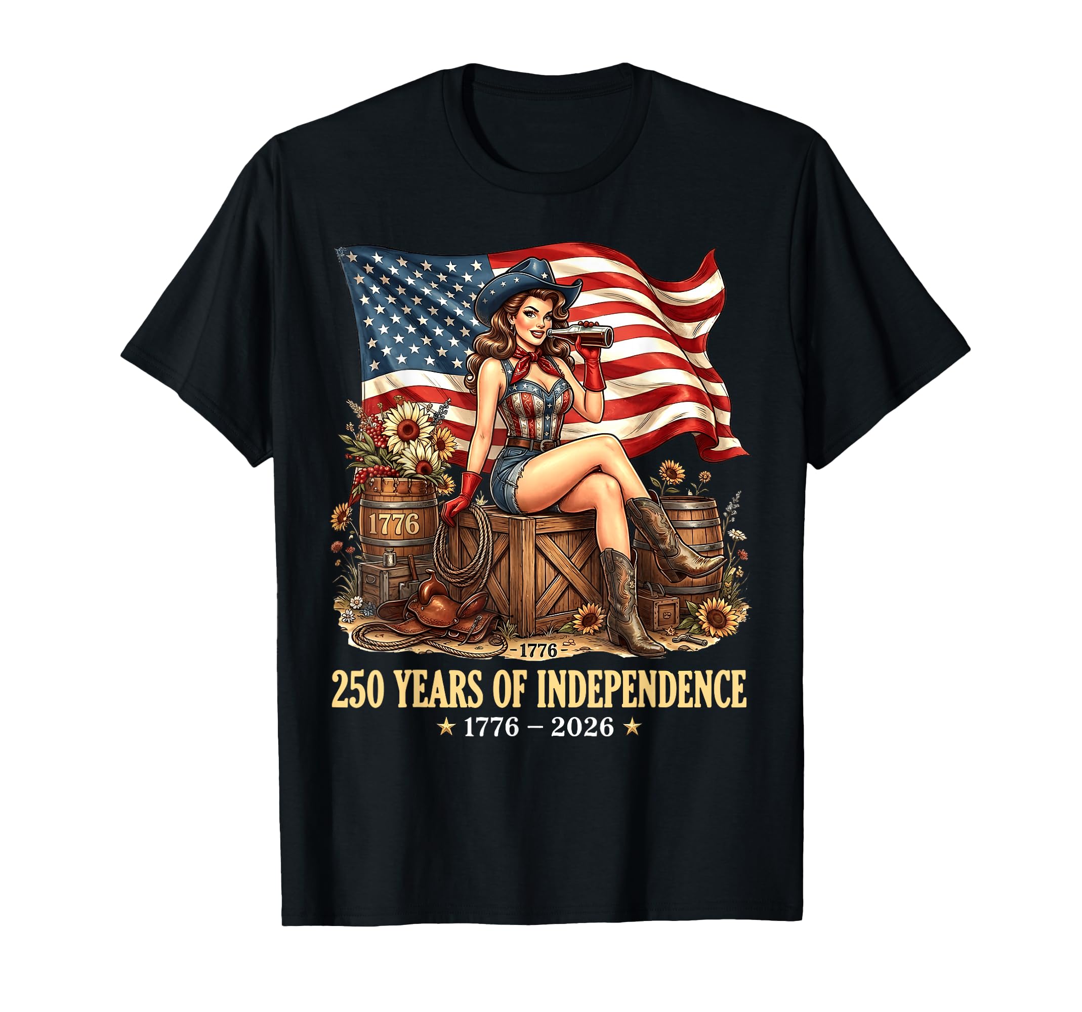 250 Years Independence 1776 2026 T-Shirt - Custom Art Print Unisex - T-Shirt, Sweatshirt, Hoodie