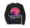 Retrowave Frog Who Let Frogs Out Sweatshirt - Trendy Graphic Men Women - T-Shirt, Sweatshirt, Hoodie
