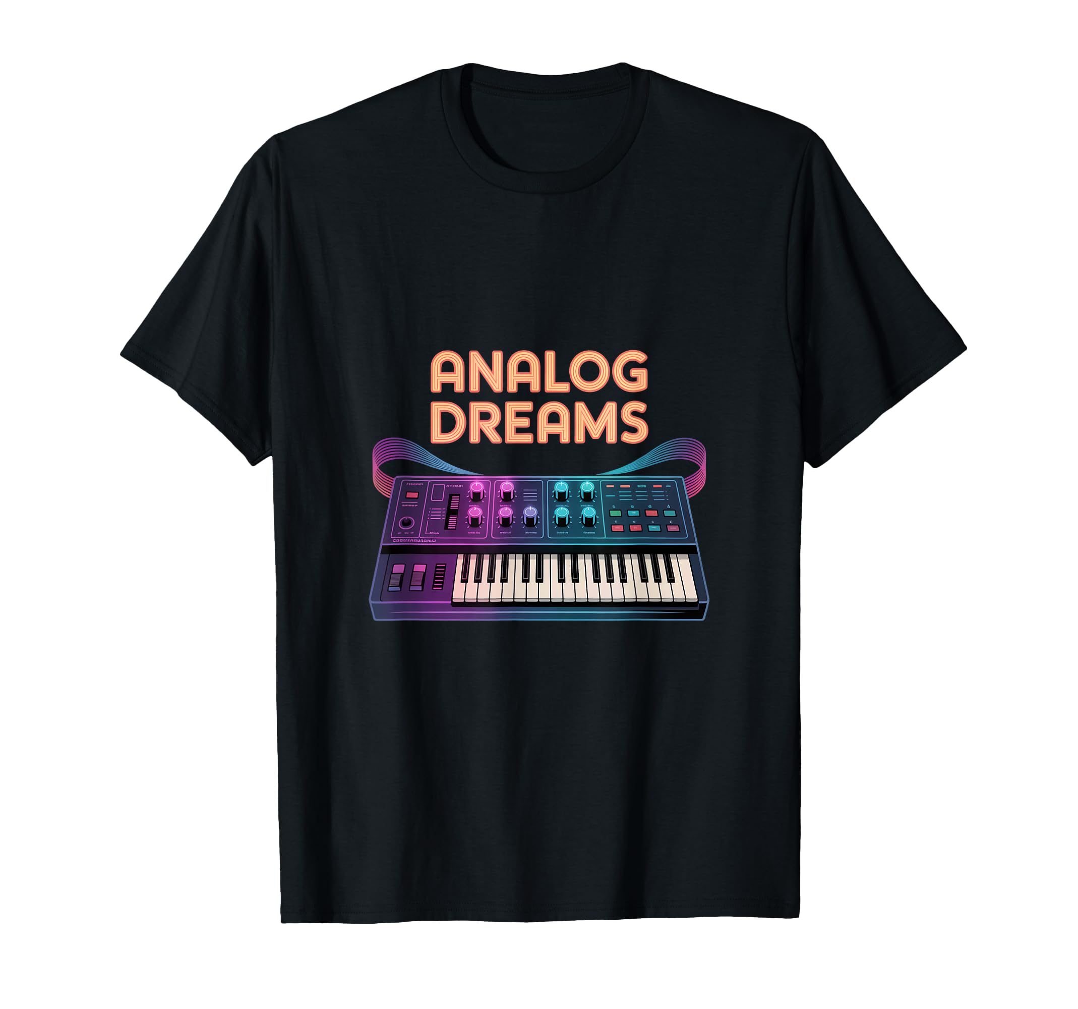 Analog Dreams 80S Synthesizer Music T-Shirt - Novelty Apparel Men Women - T-Shirt, Sweatshirt, Hoodie