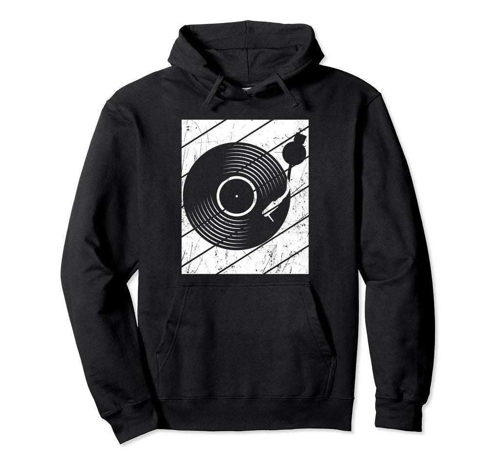 Vinly Record Player Record 80S 90S Hoodie - Casual Everyday Wear Men Women - T-Shirt, Sweatshirt, Hoodie