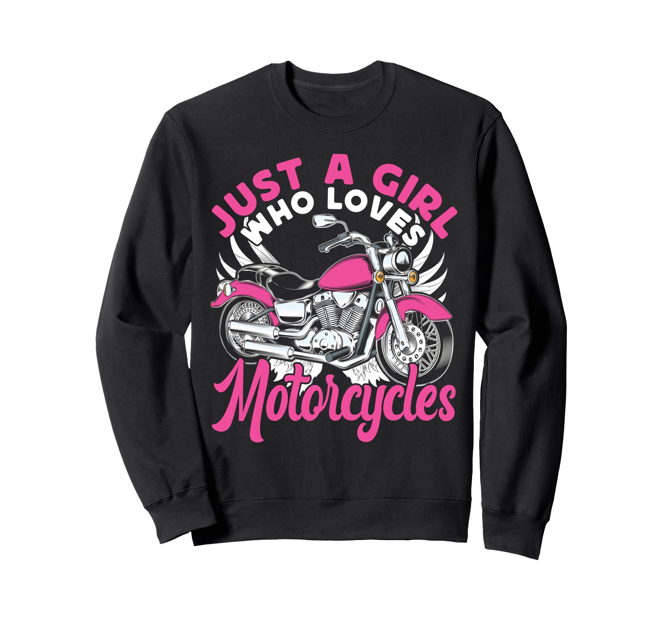 Motorcycle Biker Female Just Who Sweatshirt - Novelty Apparel for Adults - T-Shirt, Sweatshirt, Hoodie