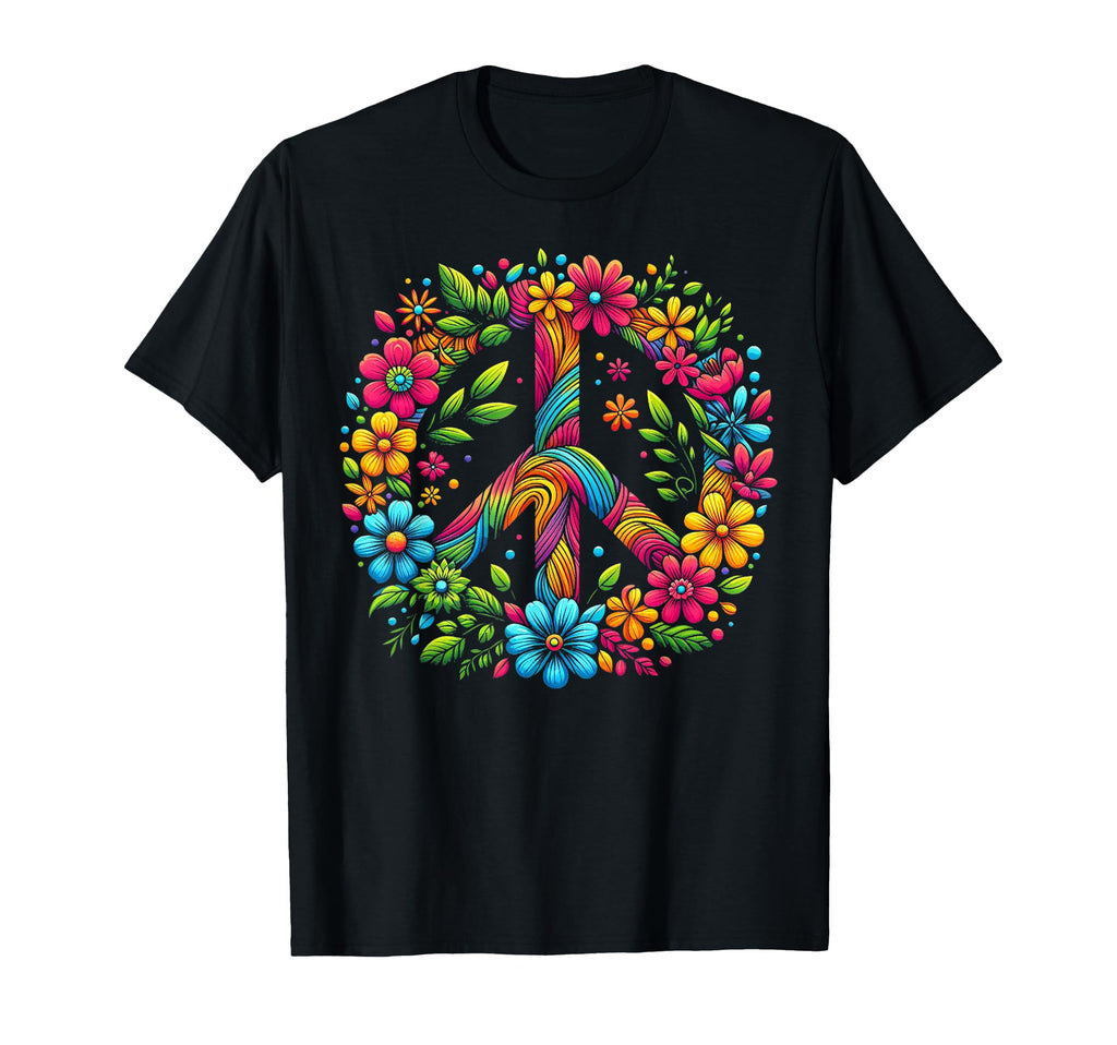 Peace Love Hippie Tie Dye 60S 70S T-Shirt - Unique Graphic Men Women - T-Shirt, Sweatshirt, Hoodie
