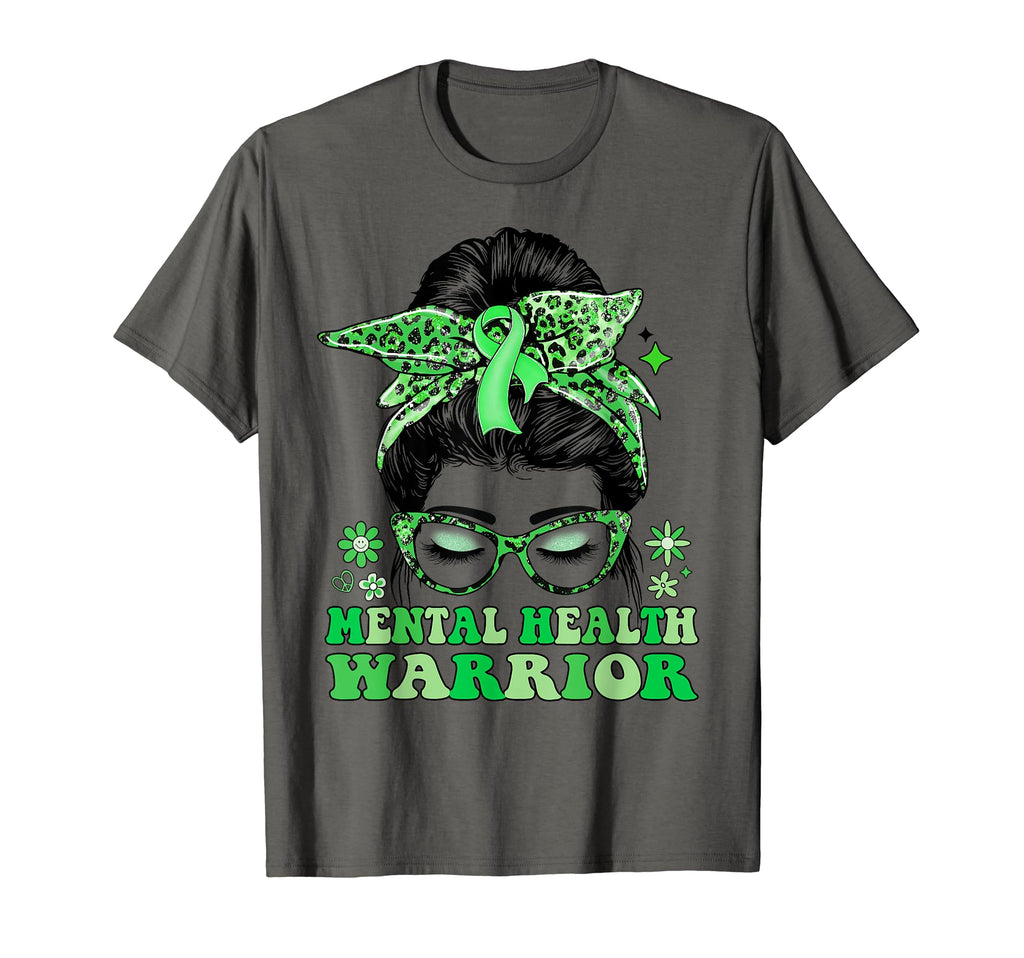 Groovy Messy Bun Leopard Green T-Shirt - Aesthetic Graphic Men Women - T-Shirt, Sweatshirt, Hoodie