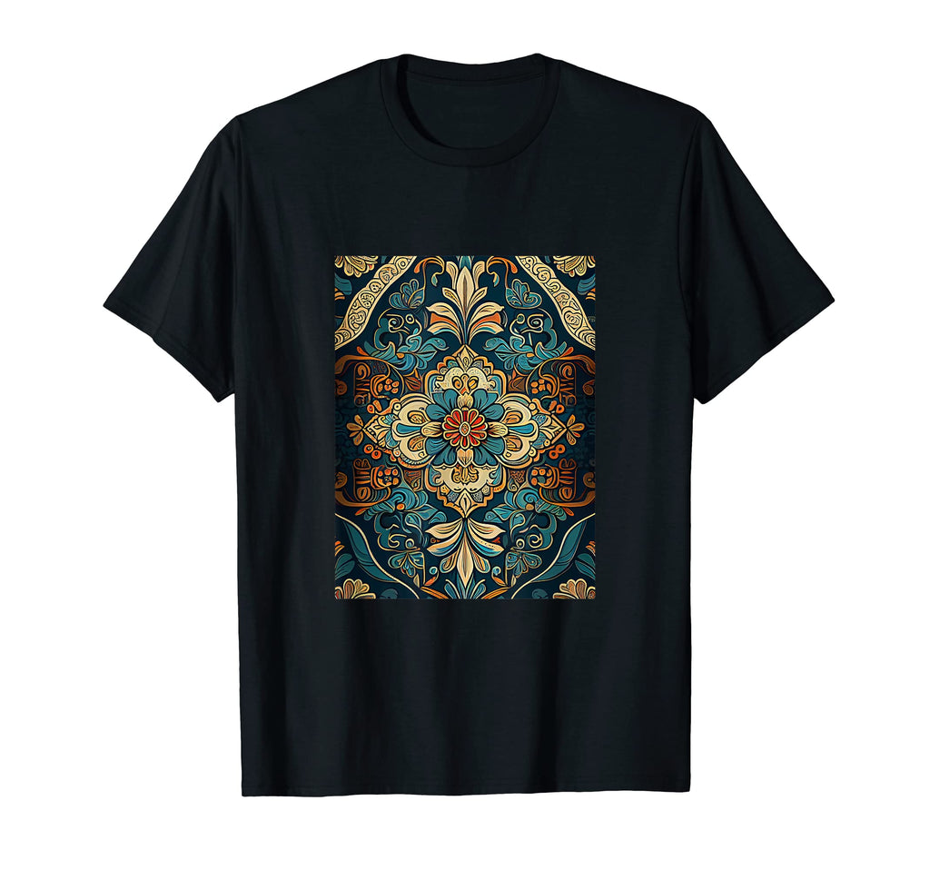 Bohemian Moroccan Pattern Floral Boho T-Shirt - Trendy Graphic Men Women - T-Shirt, Sweatshirt, Hoodie