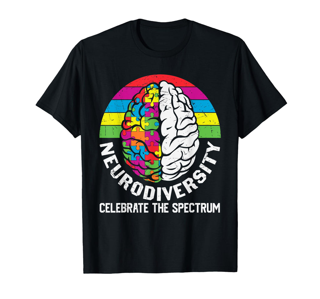 Neurodiversity Celebrate Brain Adhd T-Shirt - Trendy Graphic Unisex - T-Shirt, Sweatshirt, Hoodie