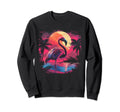 Flamingo Vaporwave Aesthetic Sweatshirt - Streetwear Style Unisex - T-Shirt, Sweatshirt, Hoodie