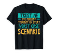 Overthinking Worst Case Scenario Ideal T-Shirt - Minimalist Print Unisex - T-Shirt, Sweatshirt, Hoodie