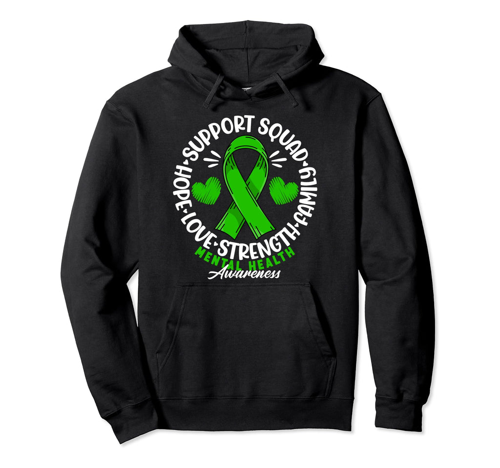 Support Awareness Squad I Depression Hoodie - Novelty Apparel for Adults - T-Shirt, Sweatshirt, Hoodie