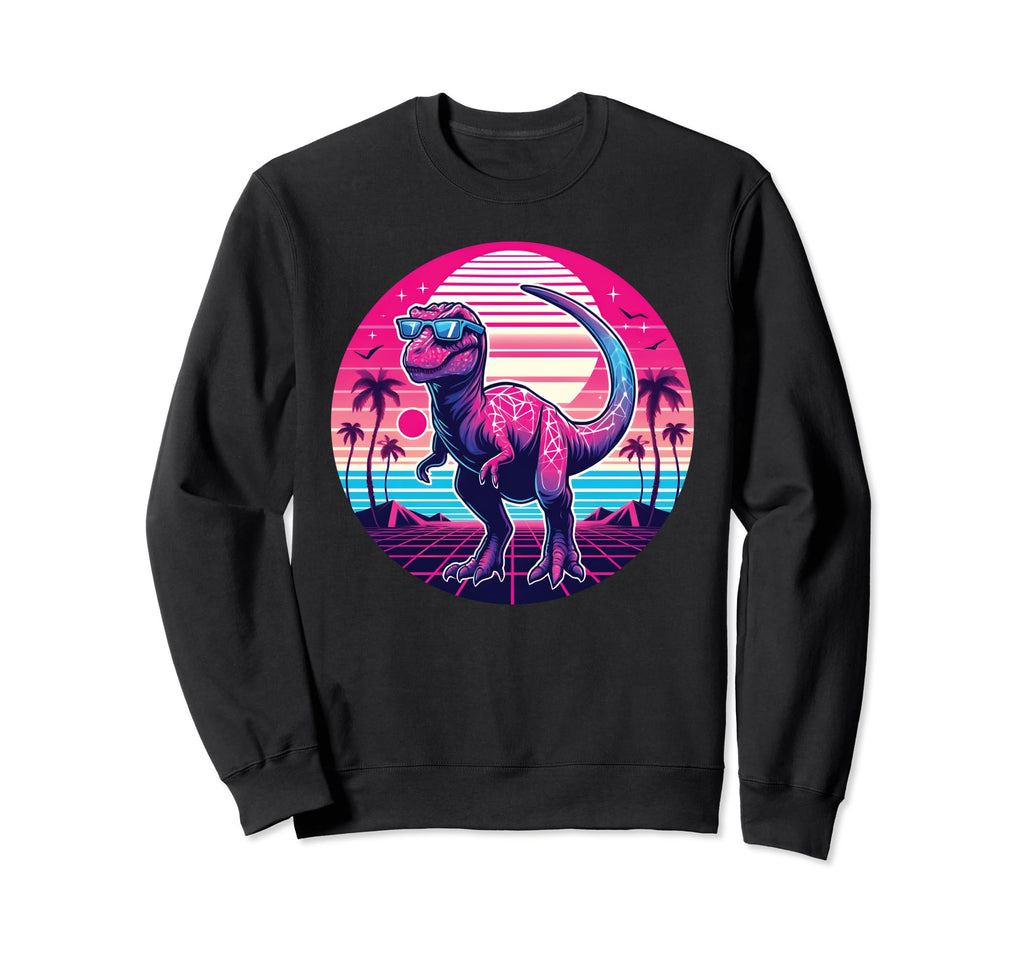 Retrowave Synthwave Aesthetic Sweatshirt - Casual Everyday Wear for Adults - T-Shirt, Sweatshirt, Hoodie