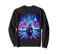 Synthwave Crocodile Lover Stuff 80S Sweatshirt - Graphic Print Unisex - T-Shirt, Sweatshirt, Hoodie