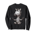 Meditation Zebra Yoga Pose Relaxing Sweatshirt - Trendy Graphic Men Women - T-Shirt, Sweatshirt, Hoodie