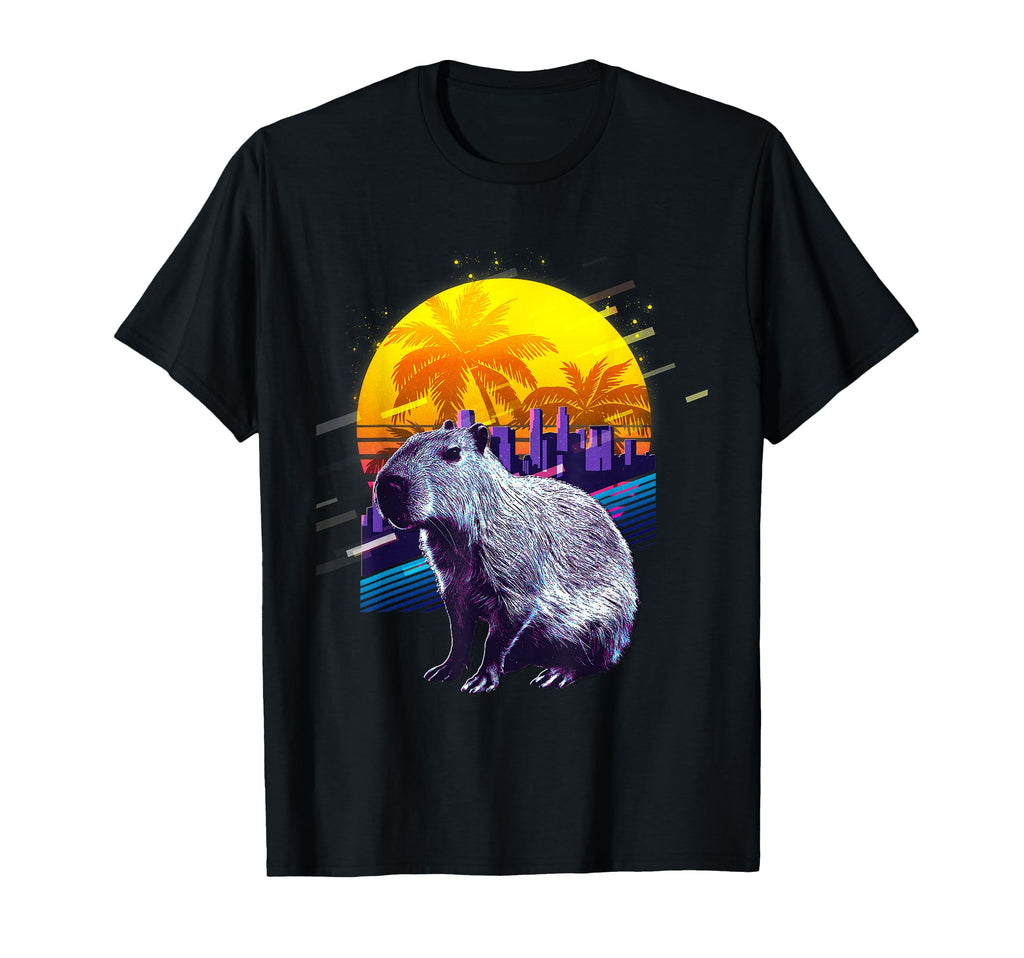 80S Aesthetic 90S Vaporwave Palms Tree T-Shirt - Graphic Print for Adults - T-Shirt, Sweatshirt, Hoodie