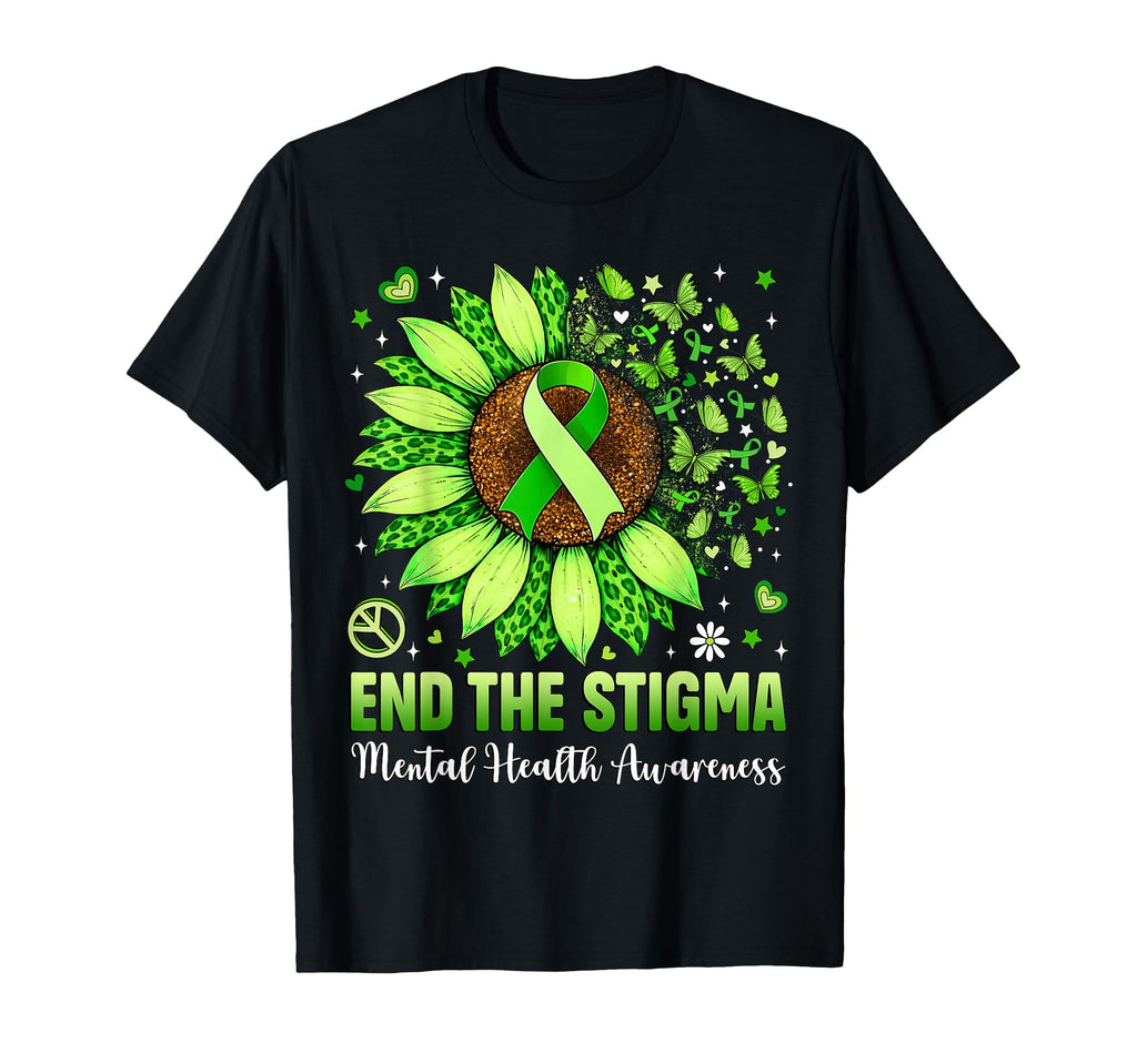End Stigma Mental Health Matters T-Shirt - Streetwear Style Unisex - T-Shirt, Sweatshirt, Hoodie