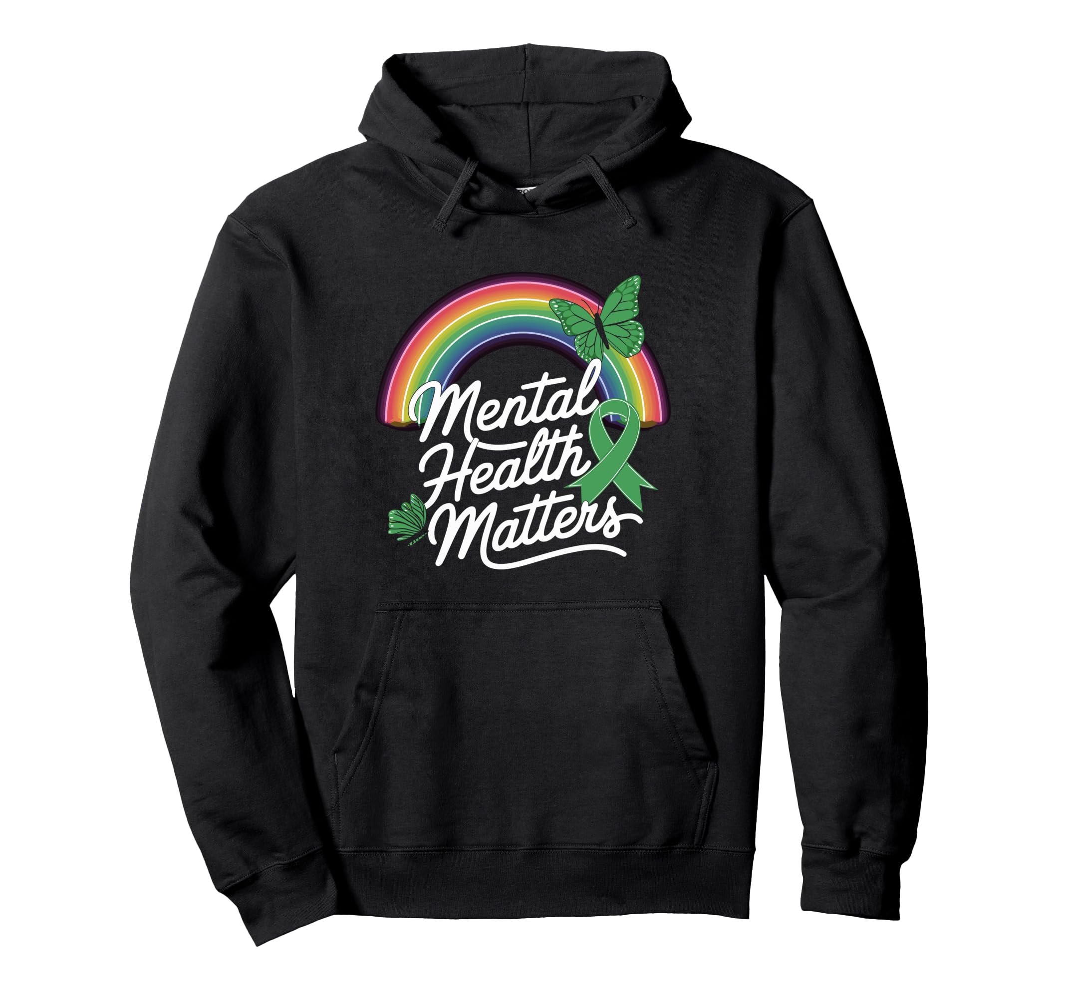 Mental Health Awareness Month Green T-Shirt - Graphic Print for Adults - T-Shirt, Sweatshirt, Hoodie