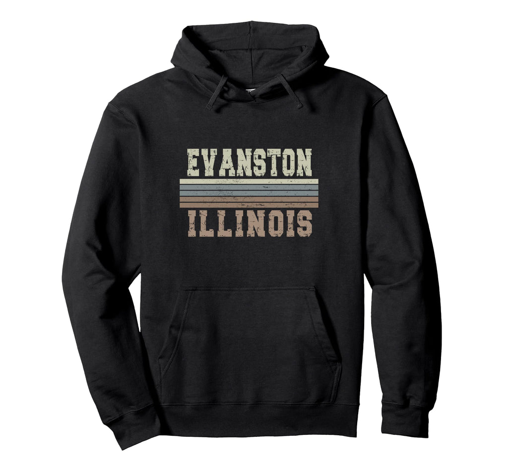 Evanston Illinois Hoodie - Trendy Graphic Men Women - T-Shirt, Sweatshirt, Hoodie