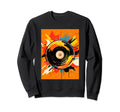 Vinyl Record Player Dj Music Sweatshirt - Fun Novelty Design for Adults - T-Shirt, Sweatshirt, Hoodie